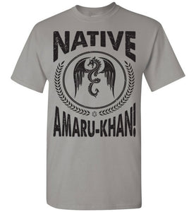 Native Amaru-Khan Tee Black Font - 1