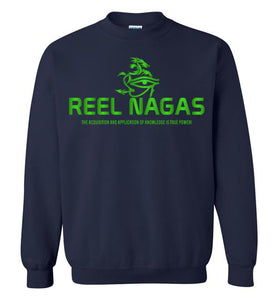 Reel Nagas Crewneck Sweatshirt - Earth Nation Green