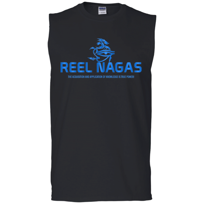 Reel Nagas Muscle Tank - Water Nation Blue