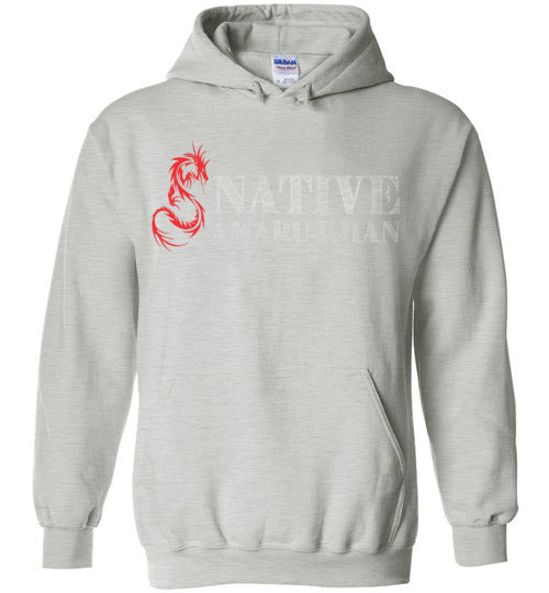 Native Amaru-Khan Red & White Hoodie - 2