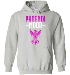 Fire Bird Phoenix Moor Hoodie - Royal Violate & White
