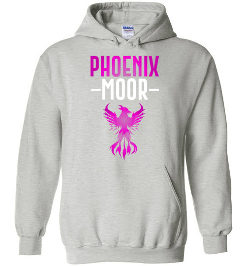Fire Bird Phoenix Moor Hoodie - Royal Violate & White
