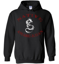 Load image into Gallery viewer, Native Amaru-Khan Hoodie - Sunset Red &amp; White