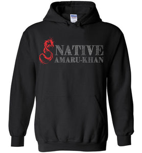 Native Amaru-Khan Red & White Hoodie - 2