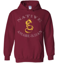 Load image into Gallery viewer, Native Amaru-Khan Hoodie - Mayan Gold &amp; White