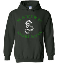 Load image into Gallery viewer, Native Amaru-Khan Hoodie - Gia Green &amp; White