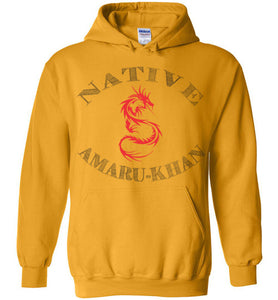 Native Amaru-Khan Hoodie  - Red & Black