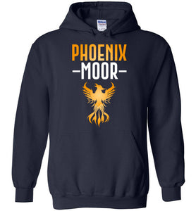 Fire Bird Phoenix Moor Hoodie - Gold & White