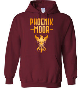 Fire Bird Phoenix Moor Hoodie - Gold Flame
