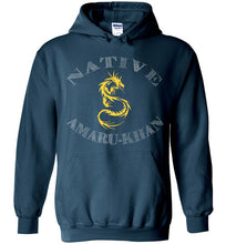 Load image into Gallery viewer, Native Amaru-Khan Hoodie - Mayan Gold &amp; White