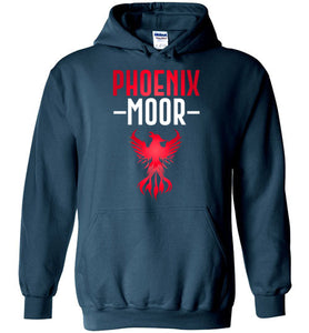 Fire Bird Phoenix Moor Hoodie - Crimson Flame