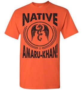 Native Amaru-Khan Tee Black Font - 1
