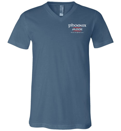 Phoenix Moor V-Neck - Red & White