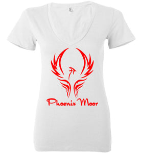 Women's Phoenix Moor Red Phoenix V-Neck Tee - 1