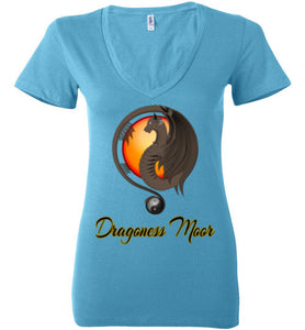 Dragoness Moor Yin Yang V-Neck Tee