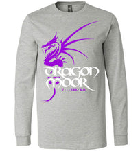 Load image into Gallery viewer, Dragon Moor Long Sleeve Tee - Phoenician Purple Dragon