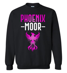 Fire Bird Phoenix Moor Sweatshirt - Royal Violate & White