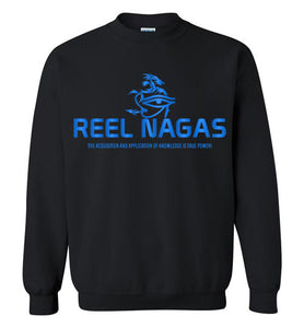 Reel Nagas Crewneck Sweatshirt - Water Nation Blue