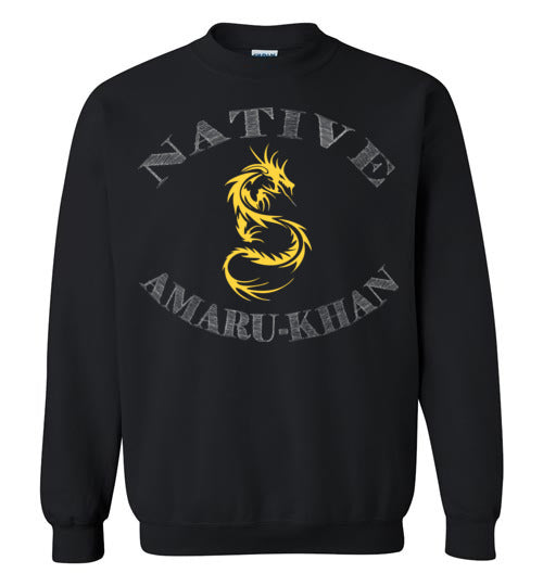 Native Amaru-Khan Sweatshirt - Mayan Gold & White