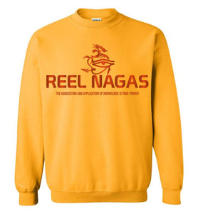 Reel Nagas Crewneck Sweatshirt - Sunset Orange