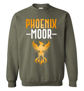 Fire Bird Phoenix Moor Sweatshirt - Gold & White