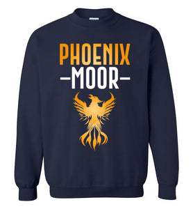 Fire Bird Phoenix Moor Sweatshirt - Gold & White