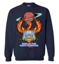 Load image into Gallery viewer, KYRF Fire Bird Crewneck Sweatshirt - Blue Logo