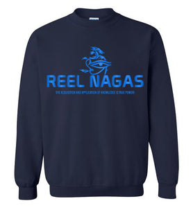 Reel Nagas Crewneck Sweatshirt - Water Nation Blue