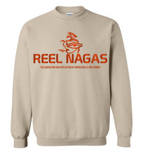 Load image into Gallery viewer, Reel Nagas Crewneck Sweatshirt - Sunset Orange