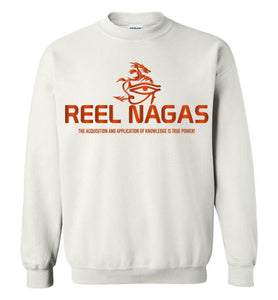 Reel Nagas Crewneck Sweatshirt - Sunset Orange