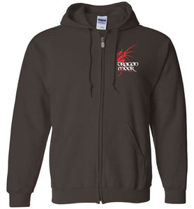 Dragon Moor Zip Hoodie Red Dragon