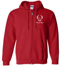 Load image into Gallery viewer, Phoenix Moor Zip Hoodie White Phoenix