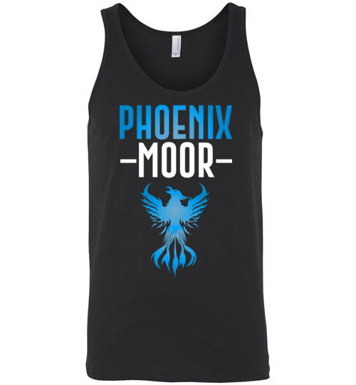 Fire Bird Phoenix Moor Tank - Ocean Blue & White