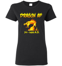 Load image into Gallery viewer, Women&#39;s Dragon AS F**K Tee - Gold Dragon
