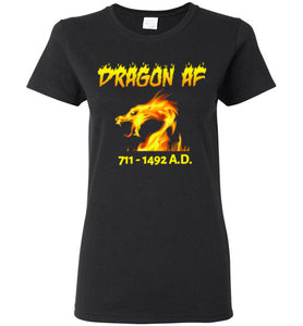 Women's Dragon AS F**K Tee - Gold Dragon
