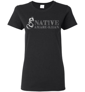 Women's Native Amaru-Khan Tee White Font - 2
