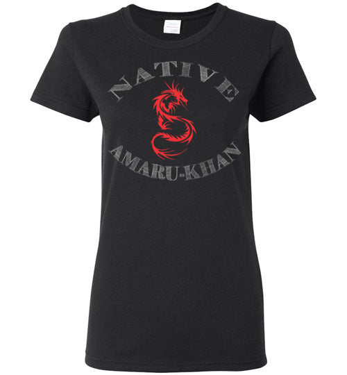 Women's Native Amaru-Khan Tee - Red & White