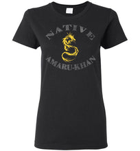 Load image into Gallery viewer, Women&#39;s Native Amaru-Khan Tee - Mayan Gold &amp; White