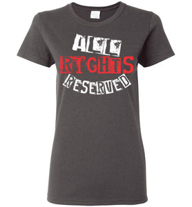 Women's All Rights Reserved Tee - Red & White