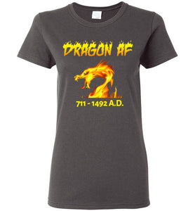 Women's Dragon AS F**K Tee - Gold Dragon