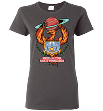 Load image into Gallery viewer, Women&#39;s KYRF Fire Bird Tee - Red Logo