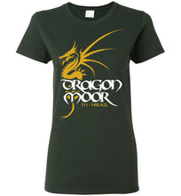 Load image into Gallery viewer, Women&#39;s Dragon Moor Tee - Mayan Gold Dragon