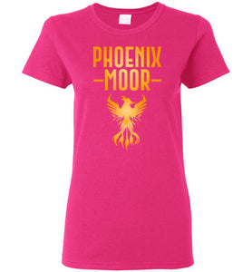 Women's Fire Bird Phoenix Moor Tee - Gold Flame