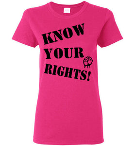 Women's Know Your Rights Tee - Fist