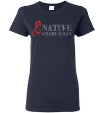 Load image into Gallery viewer, Women&#39;s Native Amaru-Khan Red &amp; White Tee -2