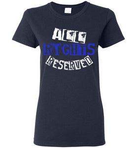 Women's All Rights Reserved Tee - Blue