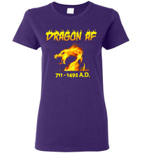 Load image into Gallery viewer, Women&#39;s Dragon AS F**K Tee - Gold Dragon