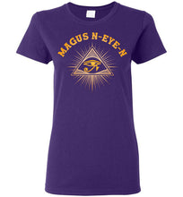 Load image into Gallery viewer, Women&#39;s Magus N-eye-N Pyramid Tee - Pharaoh&#39;s Gold