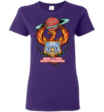 Load image into Gallery viewer, Women&#39;s KYRF Fire Bird Tee - Red Logo