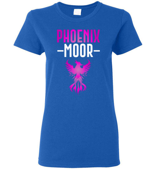 Women's Fire Bird Phoenix Moor Tee - Royal Violate & White